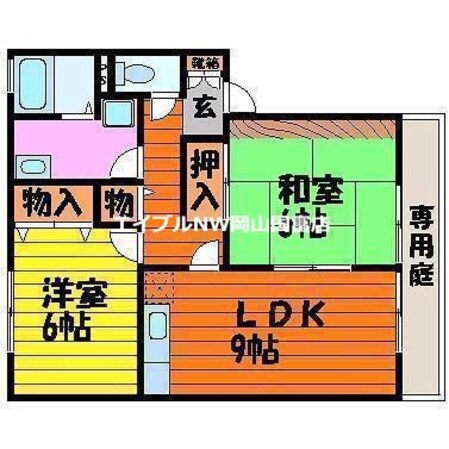 クレセント中島の物件間取画像